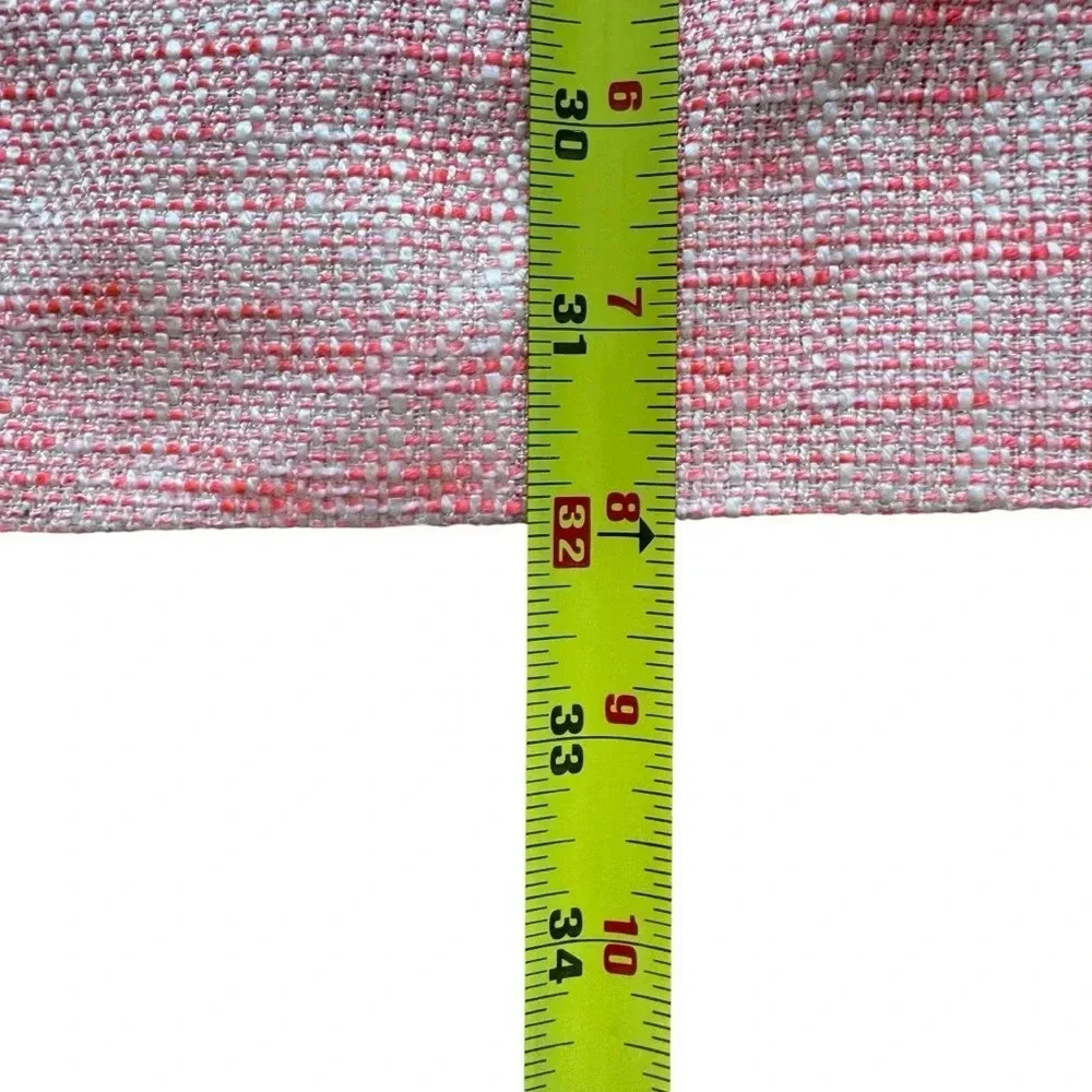 J Crew Tweed Coral Mini Dress Spaghetti Strap Scallops Neckline Sweetheart 2 - Picture 7 of 10